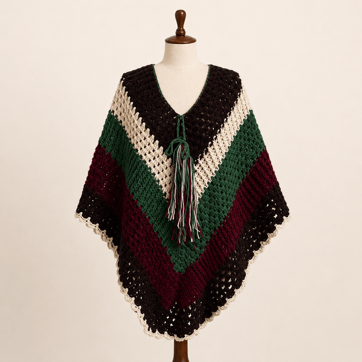 The Hand Knit Travel Poncho