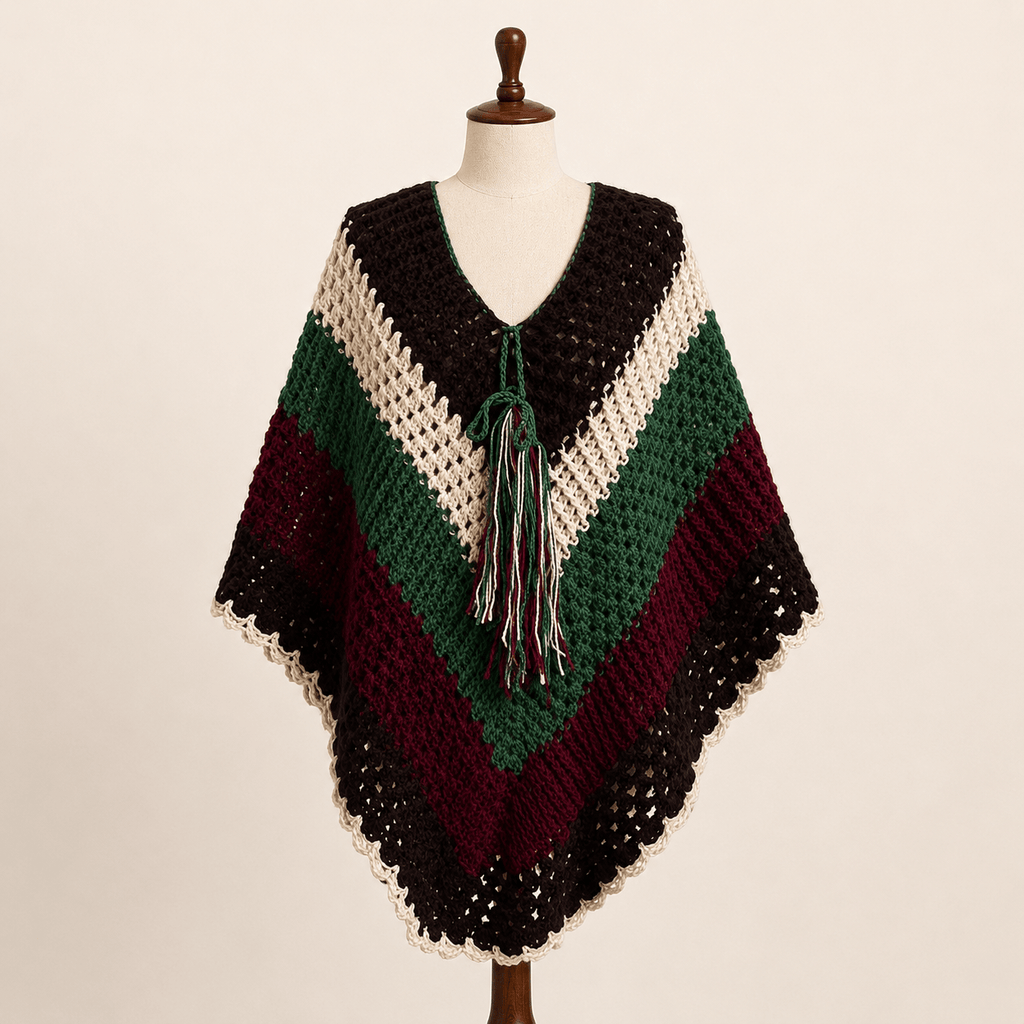 The Hand Knit Travel Poncho